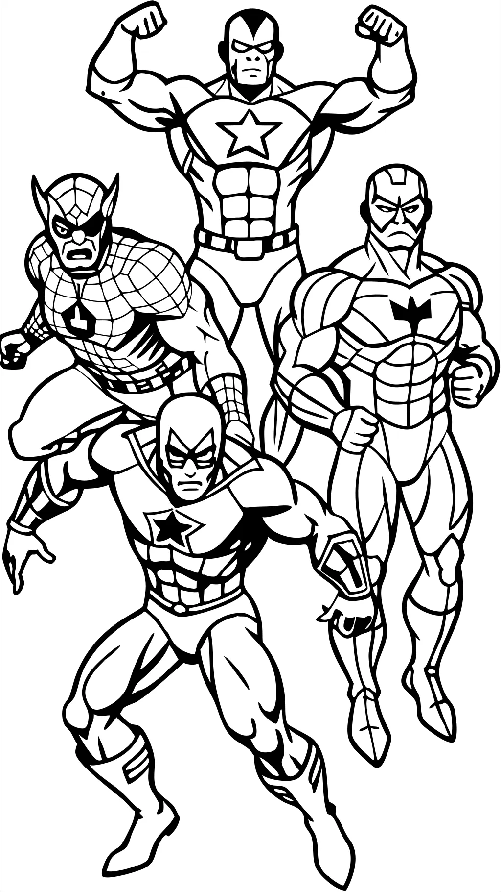 adult marvel coloring pages